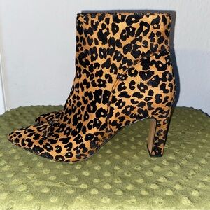 Steven By Steve Madden Leopard Print Ankle Boots